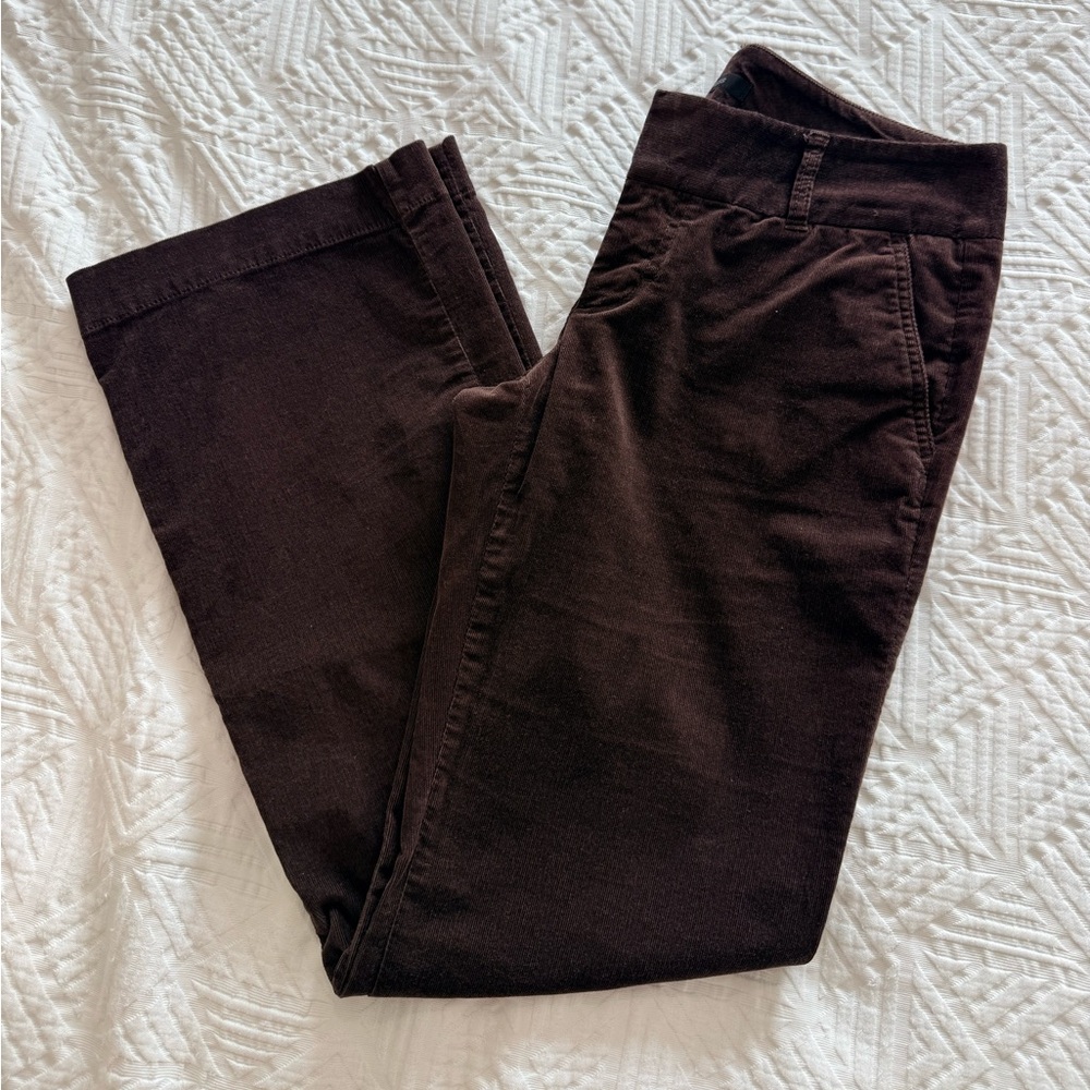 Express Women’s Dark Chocolate Brown Velour Corduroy Pants